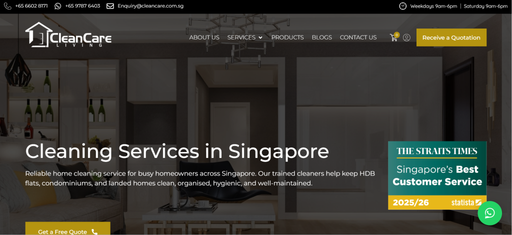 Clean Care Pvt Ltd Carpet Cleaning Company Singapore